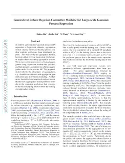 Generalized Robust Bayesian Committee Machine for Large-scale Gaussian
  Process Regression