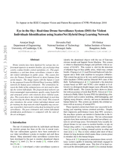 Eye in the Sky: Real-time Drone Surveillance System (DSS) for Violent
  Individuals Identification using ScatterNet Hybrid Deep Learning Network