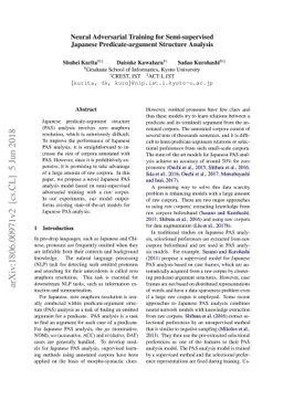 Neural Adversarial Training for Semi-supervised Japanese
  Predicate-argument Structure Analysis