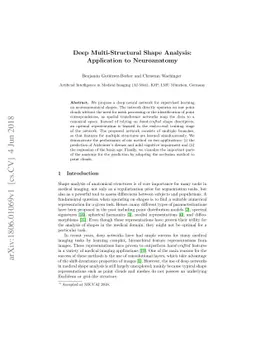 Deep Multi-Structural Shape Analysis: Application to Neuroanatomy