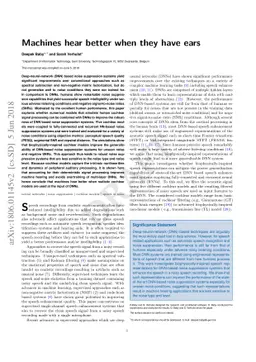 Machines hear better when they have ears