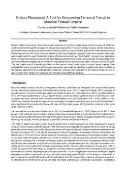 History Playground: A Tool for Discovering Temporal Trends in Massive
  Textual Corpora