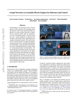 Graph networks as learnable physics engines for inference and control