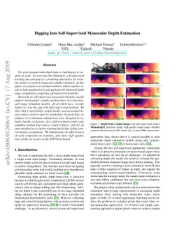 Digging Into Self-Supervised Monocular Depth Estimation