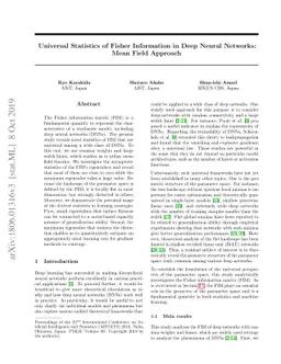 Universal Statistics of Fisher Information in Deep Neural Networks: Mean
  Field Approach