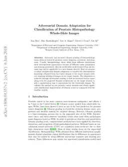 Adversarial Domain Adaptation for Classification of Prostate
  Histopathology Whole-Slide Images