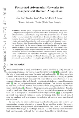 Factorized Adversarial Networks for Unsupervised Domain Adaptation