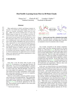 FlowNet3D: Learning Scene Flow in 3D Point Clouds