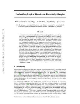 Embedding Logical Queries on Knowledge Graphs