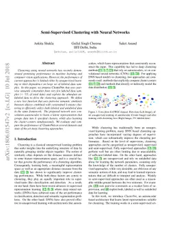 Semi-Supervised Clustering with Neural Networks