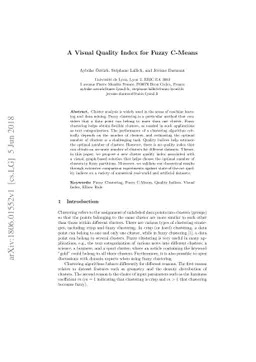 A Visual Quality Index for Fuzzy C-Means