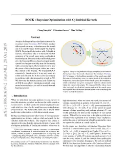 BOCK : Bayesian Optimization with Cylindrical Kernels