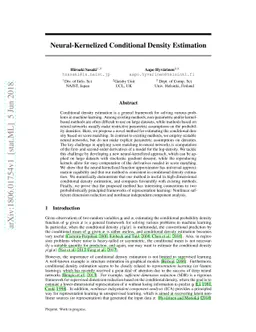 Neural-Kernelized Conditional Density Estimation