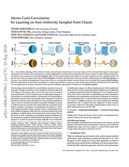 Monte Carlo Convolution for Learning on Non-Uniformly Sampled Point
  Clouds