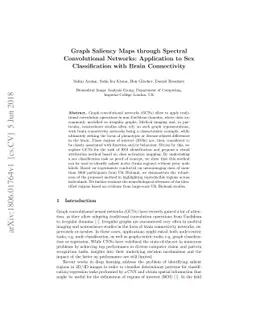Graph Saliency Maps through Spectral Convolutional Networks: Application
  to Sex Classification with Brain Connectivity