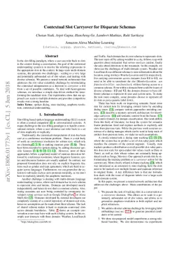 Contextual Slot Carryover for Disparate Schemas