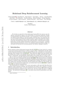 Relational Deep Reinforcement Learning