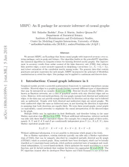 MRPC: An R package for accurate inference of causal graphs