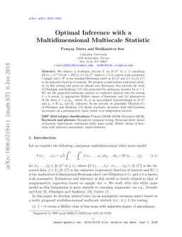 Optimal Inference with a Multidimensional Multiscale Statistic