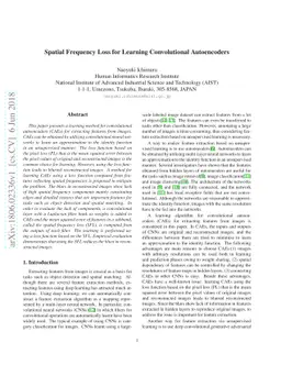 Spatial Frequency Loss for Learning Convolutional Autoencoders