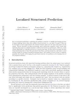 Localized Structured Prediction