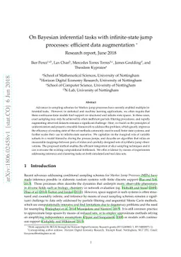 On Bayesian inferential tasks with infinite-state jump processes:
  efficient data augmentation
