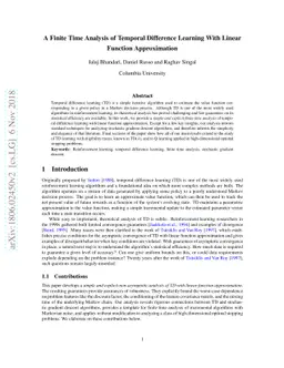 A Finite Time Analysis of Temporal Difference Learning With Linear
  Function Approximation