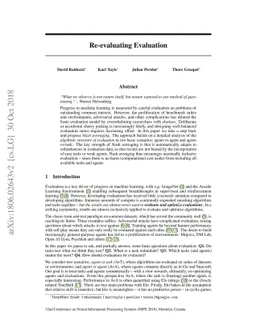 Re-evaluating Evaluation