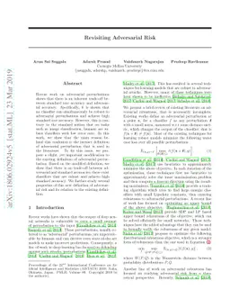 Revisiting Adversarial Risk