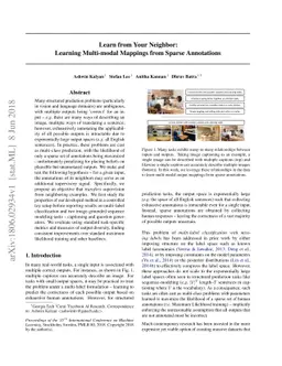 Learn from Your Neighbor: Learning Multi-modal Mappings from Sparse
  Annotations