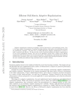 Efficient Full-Matrix Adaptive Regularization