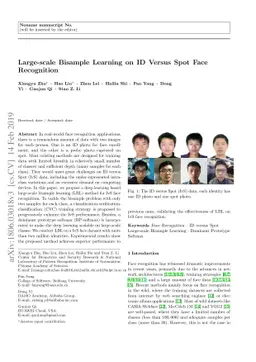 Large-scale Bisample Learning on ID Versus Spot Face Recognition
