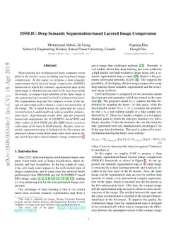 DSSLIC: Deep Semantic Segmentation-based Layered Image Compression