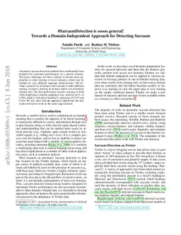 #SarcasmDetection is soooo general! Towards a Domain-Independent
  Approach for Detecting Sarcasm