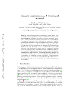Semantic Correspondence: A Hierarchical Approach