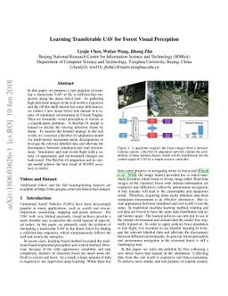 Learning Transferable UAV for Forest Visual Perception