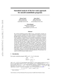 Smoothed analysis of the low-rank approach for smooth semidefinite
  programs