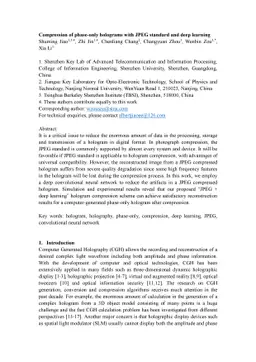 Compression of phase-only holograms with JPEG standard and deep learning