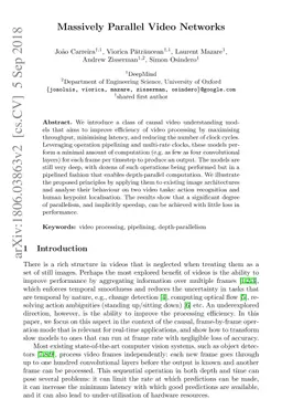 Massively Parallel Video Networks