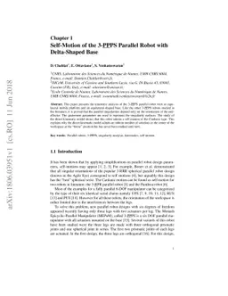 Self-Motion of the 3-PPPS Parallel Robot with Delta-Shaped Base