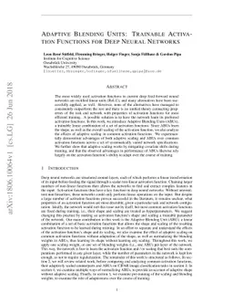 Adaptive Blending Units: Trainable Activation Functions for Deep Neural
  Networks