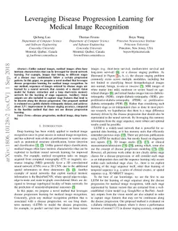 Leveraging Disease Progression Learning for Medical Image Recognition