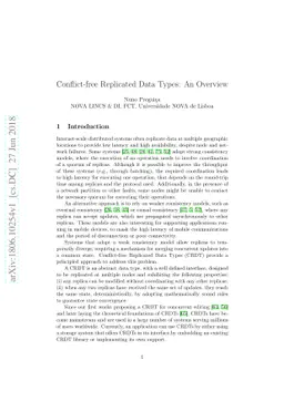 Conflict-free Replicated Data Types: An Overview