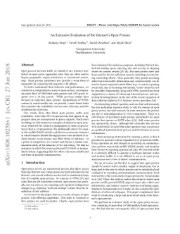 An Extensive Evaluation of the Internet's Open Proxies