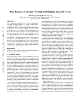 Auto-Keras: An Efficient Neural Architecture Search System