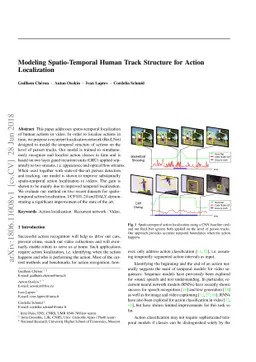 Modeling Spatio-Temporal Human Track Structure for Action Localization