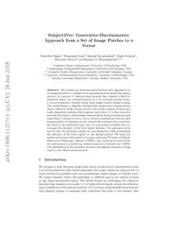 Subject2Vec: Generative-Discriminative Approach from a Set of Image
  Patches to a Vector