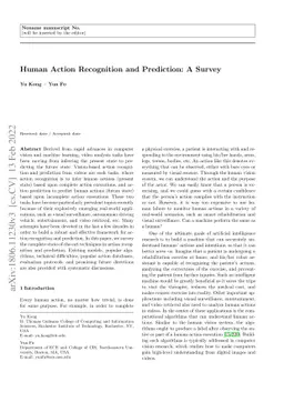 Human Action Recognition and Prediction: A Survey