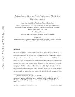 Action Recognition for Depth Video using Multi-view Dynamic Images