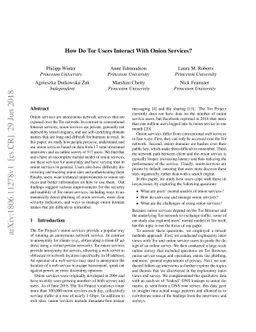 How Do Tor Users Interact With Onion Services?